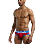 2 Pack Men's Sexy Cheeky Ultra-Soft Cotton Low-Rise & Revealing Supportive Jockstraps