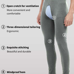 Men's Pure Cotton Open Crotch Breathable Warm Pants
