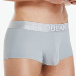 3 Pack Men's  Ice Silk Solid Color Breathable Antibacterial Trunks