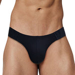 2 Pack Men's Low-Rise High-Cut Ribbed Cotton Bikini