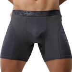 Men's Long Anti-Chafing Athletic Boxer Briefs