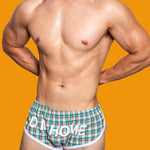 2 Pack Men's Loose Aloha Cotton Plaid Home Pants
