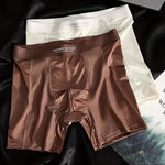 4 Pack Men's Seamless Premium Ice Silk Mesh Breathable Boxer Briefs