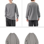 Outdoor Long-Sleeve Sweat-Wicking Quick-Dry Simple Loose Unisex Sports Top