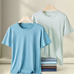 Men's Double-Faced Modal Crewneck Base Layer Casual Ultra-Soft Tagless T-Shirt