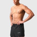 Men's Quick Dry Double Layer Mesh Breathable UPF Drawstring Swimming Boxers
