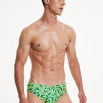 Vibrant Quick-Dry Swim Briefs for Men