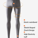 Men's Thermal Pants with Fleece Lining, Thickened Sports Base Layer Pants