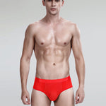 4 Pack Breathable Ice Silk Antibacterial Men's Briefs