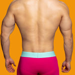 2 Pack Men's Mesh Transparent Open-Cut Cotton Mesh Trunks