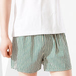 2 Pack Men's Quick-Dry Movement-Friendly Loose Fit Striped Home Shorts