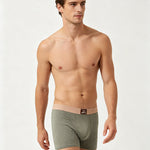 4 Pack Men's Cooling Mid-Rise Stretchy & No-Roll Hem Trunks