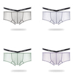 Men's Transparent Ice Silk Waistband Separate Briefs