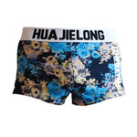 2 Pack Men's Ultra-Soft Cotton Playful Prints Mid-Rise Trunks