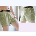 3 Pack Men's Loose-Fit Striped Design Stylish Premium Cotton Boxer Shorts
