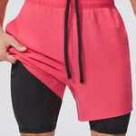 Men's Solid Color Anti-Exposure Liner & Breathable Running Activewear Shorts