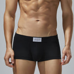 2 Pack Men's Low-Rise Solid Breathable Cotton Trunks