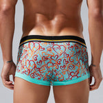 2 Pack Men's Odor-Control Breathable Printed Trunks