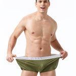 2 Pack Men's Low-Rise Mesh Breathable Home Comfort Antibacterial Trunks