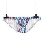 4 Pack Men's Low-Rise Printed U-Pouch Mesh for Breathability Briefs