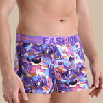 3 Pack Men's Cartoon Modal Printed Briefs And Trunks