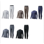 Men's Odor-Resistant Heat-Generating Fleece-Lined Base Layer Thermal Sets
