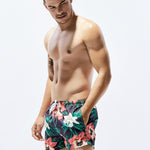 Men's Trendy Printed Sporty Cut Odor-Control Cooling Board Shorts