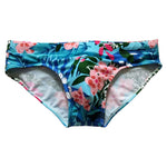 Men’s Floral Print Swim Briefs With Removable Pad