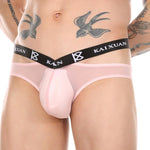 3 Pack Men's Lightweight Mesh Stretch Briefs with Dual Waistband