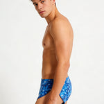 4 Pack Men's Ultra-Thin Moisture-Wicking Bold Prints Low-Rise Trunks