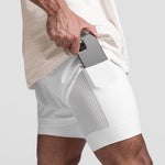 Men's Quick Dry Athletic Shorts With Phone Pockets