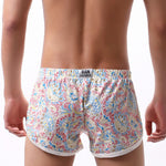 2 Pack Men's Trendy Printed Loose-Fit Moisture-Wicking Boxer Briefs
