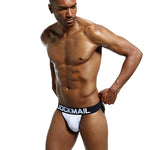 2 Pack Men's Low-Rise Sexy Ice Silk Seamless Comfort Anti-Odor Jockstrap
