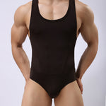 Men's Breathable Mesh Wrestling Bodysuit