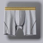 2 Pack Men's Pure Cotton Anti-Chafing Breathable Sports Boxer Briefs