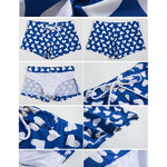 Men's Bold Prints Quick-Dry Fabric Seamless Comfort Swim Shorts & Trunks