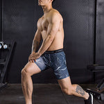 3 Pack Men's Trendy Prints Quick-Dry High-Stretch Snug Fit Activewear Tights