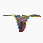 3 Pack Men's Ultra-Thin Sexy Smooth Breathable Contrast Waistband Strings