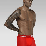2 Pack Men's Sexy Transparent Seamless Mesh Solid Color Breathable Trunks & Bikini