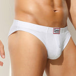 2 Pack Men's Premium Comfortable Fabric Low-Rise U-Shaped Briefs