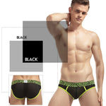 2-pack Men's Breathable Mesh Briefs with U-shaped Convex Pockets
