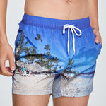 Men’s Summer Printed Quick Drying Board Shorts