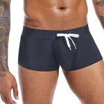 Men’s U Convex Pouch Swim Trunks with Drawstring