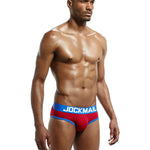 2 Pack Men's Sexy Cheeky Ultra-Soft Cotton Low-Rise & Revealing Supportive Jockstraps
