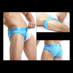 2 Pack Men's Sexy Mesh Front Opening Sponge Coaster Briefs