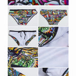 Men's Bold Prints Full Coverage Eco-Friendly Swim Trunks