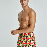 Men's Vibrant Graphic Odor-Control Comfy Waistband Casual Board Shorts