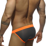 Men's Dual-Tone Swim Briefs with Removable Padding