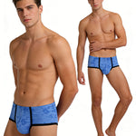 3 Pack Men's Classic & Trendy Style Breathable Mesh Low-Rise Trunks