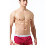2 Pack Men's Low-Rise Mesh Breathable Home Comfort Antibacterial Trunks